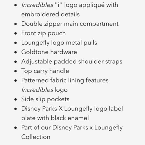 Disney Incredibles Mini Backpack - Picture 5 of 14